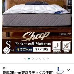 ほぼ未使用/シングルベッド