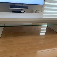 【急募】karimoku 鏡面白　ローテブル【値下げしました】