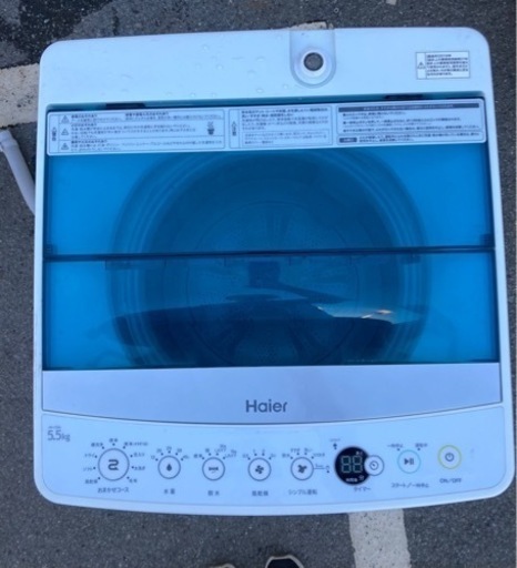 ハイアール Haier全自動洗濯機5.5キロ JW-C55A リサイクルショップ宮崎屋　佐土原店　23.10.16F