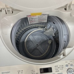 配達可【洗濯機】【シャープ】6K 2020年製☆6ヶ月保証クリーニング済み 