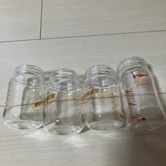 哺乳瓶のみ　ガラス　4本