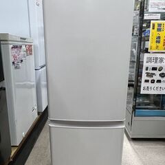 三菱 　2ドア冷凍冷蔵庫　168L　MR-P17F-W 　2021年製
