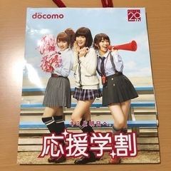 AKB48 20th docomo 応援学割　紙袋