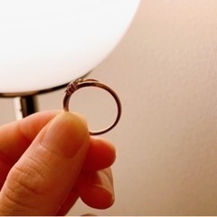 4℃ ピンクゴールド 美品 9号リング