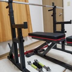 IROTEC バーベルセット100KG  GronGバーベルスタンド  インクラインベンチ 3点セット