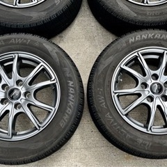 1シーズン バリ溝】15インチ×6J/5穴×114.3/195 65-15 スタッドレス