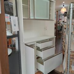 ★【ニトリ】レンジボード［アルミナ2］【定価 89,900円】現行品［幅120cm］キッチン収納  食器棚  💳自社配送時🌟代引き可💳※現金、クレジット、スマホ決済対応※   