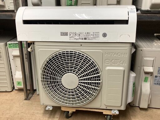 K04446　日立　中古エアコン　主に6畳用　冷房能力　2.2KW ／ 暖房能力　2.2KW