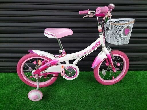 【値下げしました】子供用自転車16インチ　玉越 　ハードキャンディ　16インチ　補助輪付【引取限定・現状渡し】三重県
