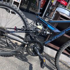 🗽オシャレ自転車🗽26インチ SOLUTION ASAHI MTB🗽マウンテンバイク 自転車 あさひ 青 ブルー🗽696