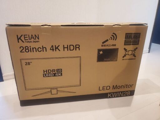 【美品】【箱あり】28インチ 4K HDR ゲーミングモニター