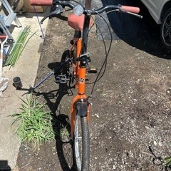 マイパラスオレンジ折りたたみ自転車