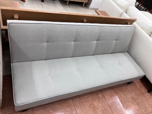 未使用品大川家具 ソファベッド ヘイローⅡグレー 3313