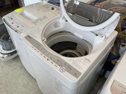 洗濯機の分解クリーニング行っています！配送設置込み　東芝6.0K洗濯機　2021年製　分解クリーニング済み！！