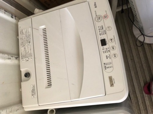 6.0kg 洗濯機 2020年製 YWMT60H1 ヤマダオリジナル 6.0kg ホワイト