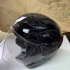 ZEROS　ROM ジェットヘルメット　バイク用　L59cm　ブラック