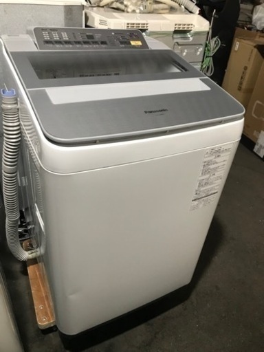 取引場所　南観音　K 2308-263 Panasonic 洗濯機　9.0kg 2017年製　NA-F9 AE6 動作確認済み　汚れ　キズ　打痕あり　排水、給水ホースあり