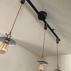 お洒落なキッチンカウンター&アンティーク照明セット17.18日限定❗️