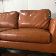 2人掛けソファー オシャレ クリーニング済み ブラウン 貝塚市 二色浜