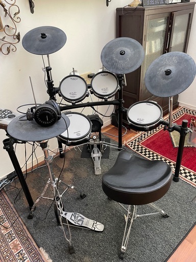 【大阪までお届け】Roland TD-15 電子ドラム 【マット・椅子・ヘッドフォン付き】