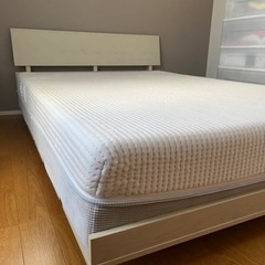 ダブルベット　低反発マットレス+フレーム　セット