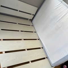 ダブルベット　低反発マットレス+フレーム　セット