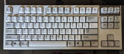 東プレ Topre REALFORCE 87キー R2TLS-USV-IV 英語配列 US配列 静音 変荷重 昇華印刷 スイッチ寿命 5,000万回以上