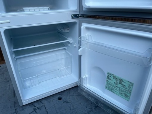 ★美品 動作良好★IRIS OHYAMA アイリスオーヤマ 2ドア 冷凍冷蔵庫 87L PRC-B092D-S 2020年製 シルバー★温度調節7段階 左右ドア開き対応★