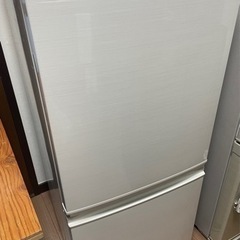 【受付終了】SHARP 2ドア冷蔵庫 SJ-D14C-W 2017年製