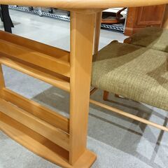 大川家具｜カバーリング仕様｜アルダー材｜オイル塗装仕上げ｜ベンチダイニング4点セット