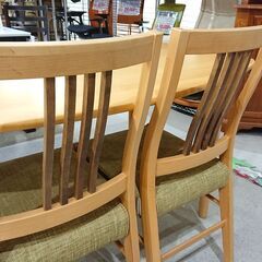 大川家具｜カバーリング仕様｜アルダー材｜オイル塗装仕上げ｜ベンチダイニング4点セット