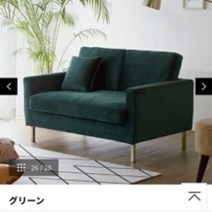 【LOWYA】定価34,990円 2人がけソファ 美品