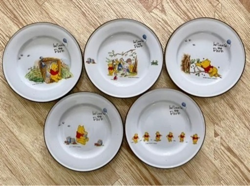 Winnie the Pooh くまのプーさん　皿　5枚セット