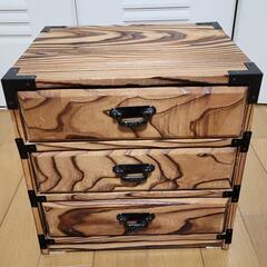 アンティーク　木製整理箱
