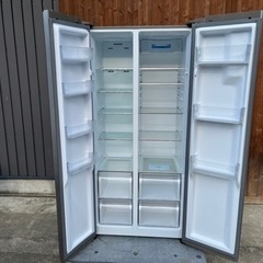 AQUA アクア AQR-SBS45J 2ドア 449L 冷凍冷蔵庫 2019年製 シルバー