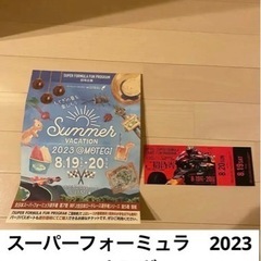 招待券 もてぎ 2&4レース  チケット スーパーフォーミュラ　MFJ