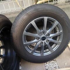スタッドレス　アルミ付　4本　セレナ　チェーン　空気入れ　トルク