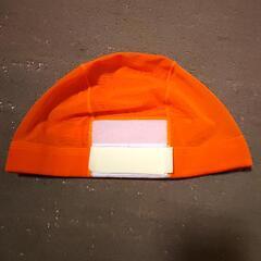 一度のみ使用🏊子供水泳帽 スイミングキャップ オレンジ色