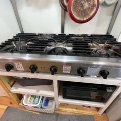 業務用　コンロ　５つ口　RCG-12650