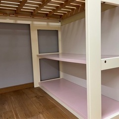コイズミ　システムベッド　学習机　収納　女の子