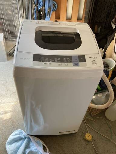日立 HITACHI 全自動 洗濯機 高濃度洗浄 NW-50C 2ステップウォッシュ 2019年 全自動洗濯機