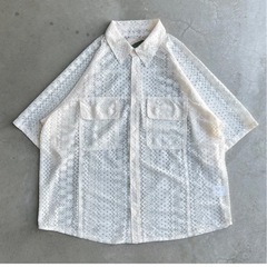 military pocket sheer shirt サイズ　M