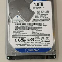 2.5インチHDD 1TB SerialATAハードディスク 動...