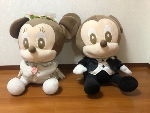 特大ミッキーミニーぬいぐるみ 結婚式