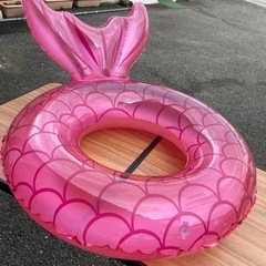 【ネット決済・配送可】ピンクの浮き輪　未使用品
