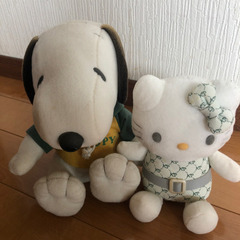 ✨SNOOPYとキティちゃんのぬいぐるみ　2個セット✨