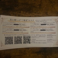 シェアラ エステの特別優待券3万円分