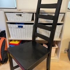 無料です！　IKEA ダイニングチェア黒