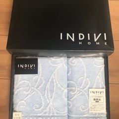 ③ INDIVI HOME　フェイスタオル　ウォッシュタオル　未使用