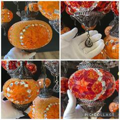 アンティーク ランプ 吊り下げ式 インテリア アジア風 硝子 ガラス 照明 トルコ 照明 シャンデリア 